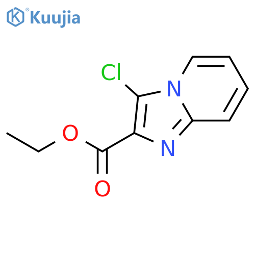 Ethyl 3-chloroimidazo[1,2-a]pyridine-2-carboxylate structure