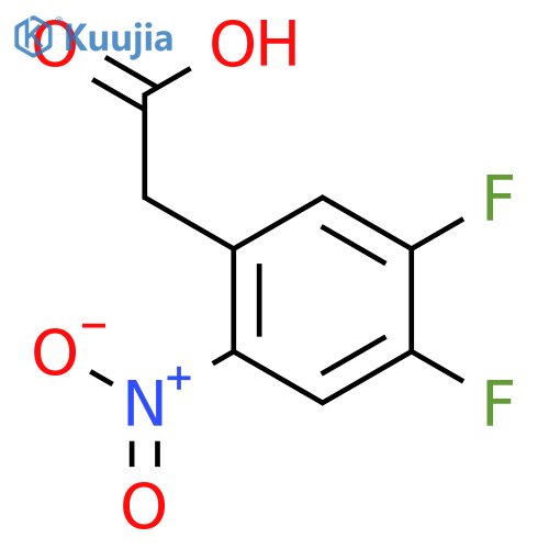 2-(4,5-Difluoro-2-nitrophenyl)acetic acid structure
