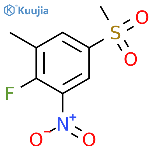 2-Fluoro-5-methylsulfonyl-3-nitrotoluene structure
