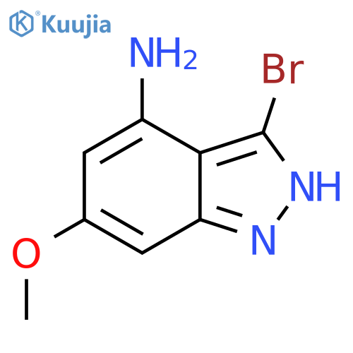 3-Bromo-6-methoxy-1H-indazol-4-amine structure
