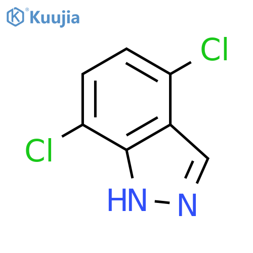 4,7-Dichloro(1H)indazole structure