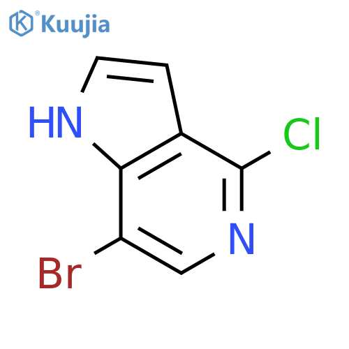7-Bromo-4-chloro-1H-pyrrolo[3,2-c]pyridine structure