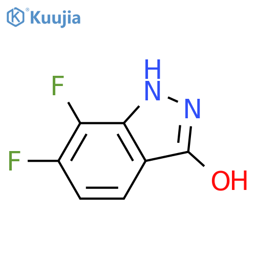6,7-Difluoro-3-hydroxy (1H)indazole structure
