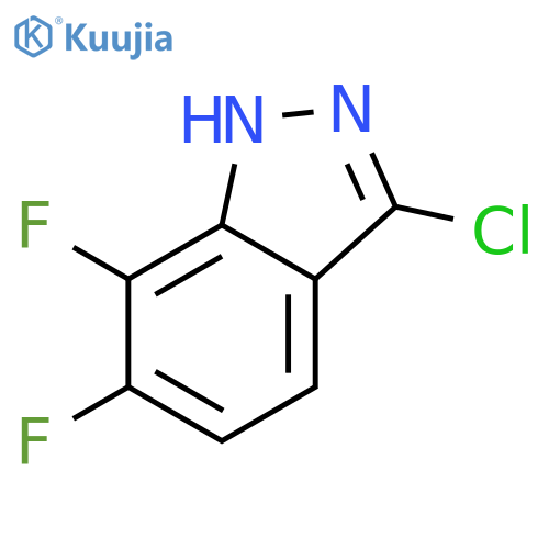 6,7-Difluoro-3-chloro (1H)indazole structure