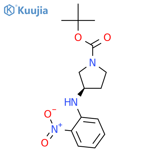 (R)-tert-Butyl 3-((2-nitrophenyl)amino)pyrrolidine-1-carboxylate structure