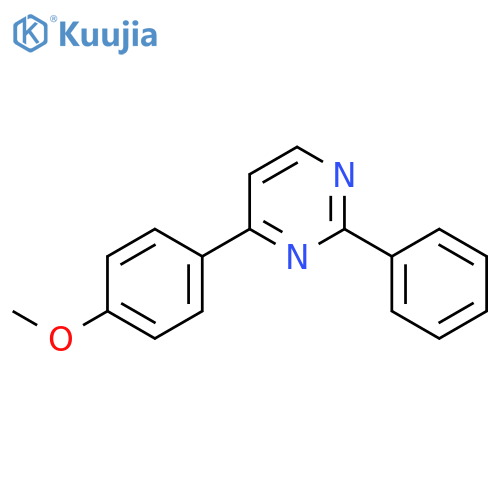 Pyrimidine, 4-(4-methoxyphenyl)-2-phenyl- structure