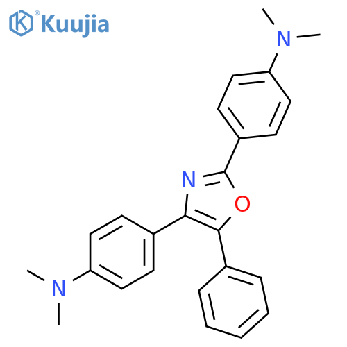 Benzenamine, 4,4'-(5-phenyl-2,4-oxazolediyl)bis[N,N-dimethyl- structure