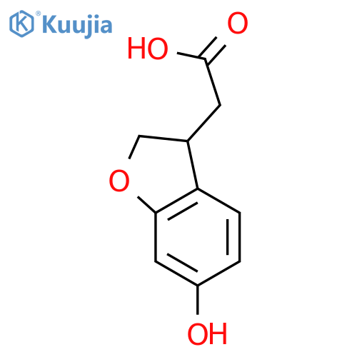 2-(6-hydroxy-2,3-dihydro-1-benzofuran-3-yl)acetic acid structure