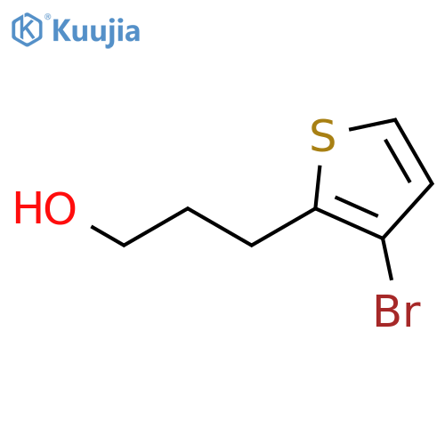 3-(3-bromothiophen-2-yl)propan-1-ol structure
