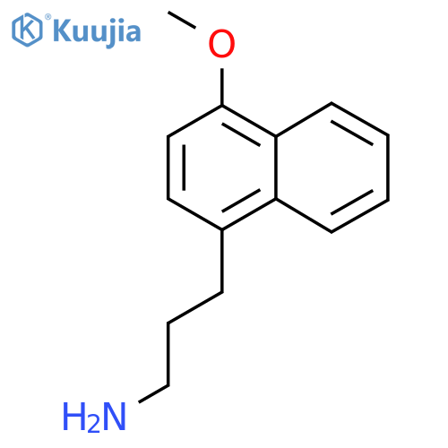 3-(4-methoxynaphthalen-1-yl)propan-1-amine structure