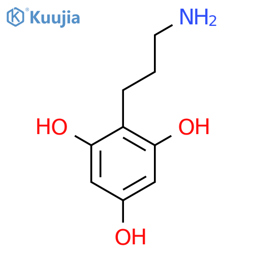 2-(3-aminopropyl)benzene-1,3,5-triol structure