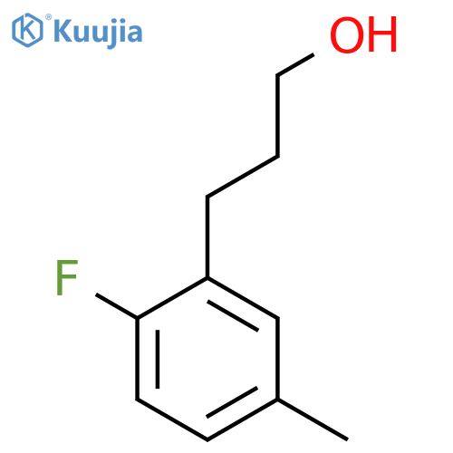 3-(2-fluoro-5-methylphenyl)propan-1-ol structure