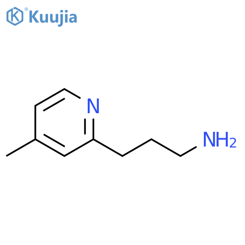3-(4-methylpyridin-2-yl)propan-1-amine structure