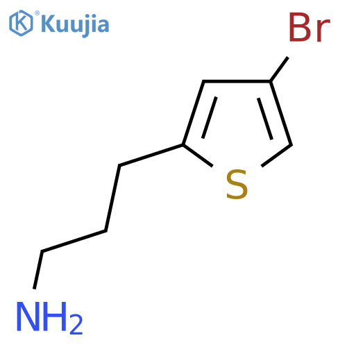 3-(4-bromothiophen-2-yl)propan-1-amine structure