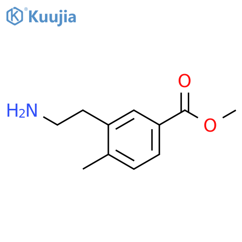 methyl 3-(2-aminoethyl)-4-methylbenzoate structure