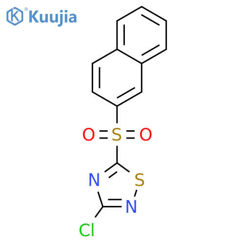 3-Chloro-5-(naphthalen-2-ylsulfonyl)-1,2,4-thiadiazole structure