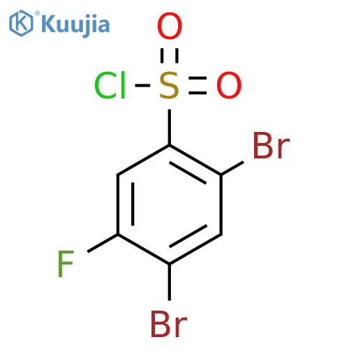 2,4-Dibromo-5-fluorobenzenesulfonyl chloride structure