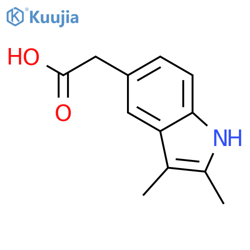 2,3-dimethyl-1H-Indole-5-acetic acid structure