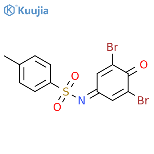 N-(3,5-dibromo-4-oxocyclohexa-2,5-dien-1-ylidene)-4-methylbenzene-1-sulfonamide structure