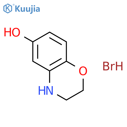 3,4-Dihydro-2H-benzo[b][1,4]oxazin-6-ol hydrobromide structure