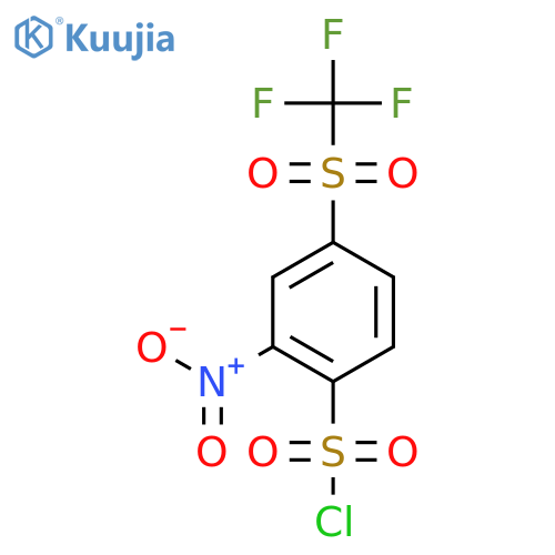 2-Nitro-4-trifluoromethanesulfonylbenzene-1-sulfonyl Chloride structure