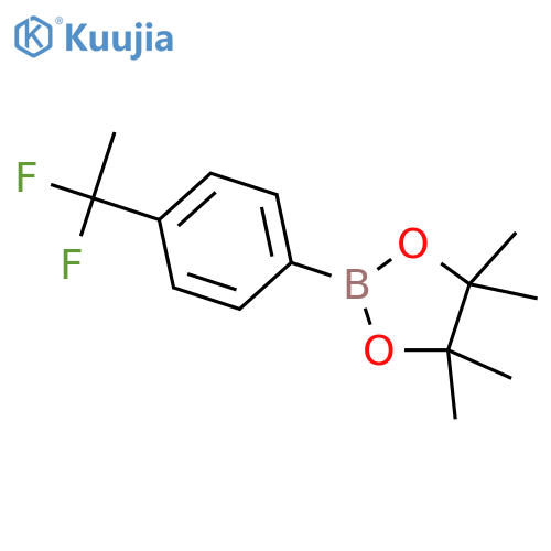 2-[4-(1,1-difluoroethyl)phenyl]-4,4,5,5-tetramethyl-1,3,2-dioxaborolane structure