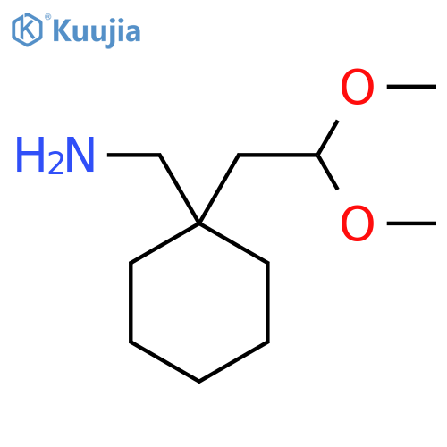 [1-(2,2-Dimethoxyethyl)cyclohexyl]methanamine structure