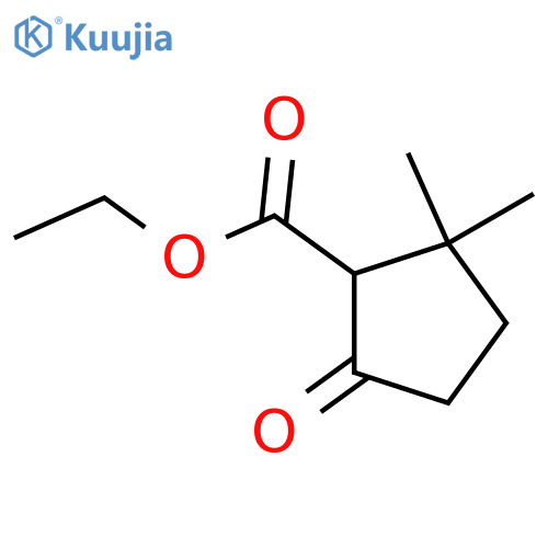 ethyl 2,2-dimethyl-5-oxocyclopentane-1-carboxylate structure