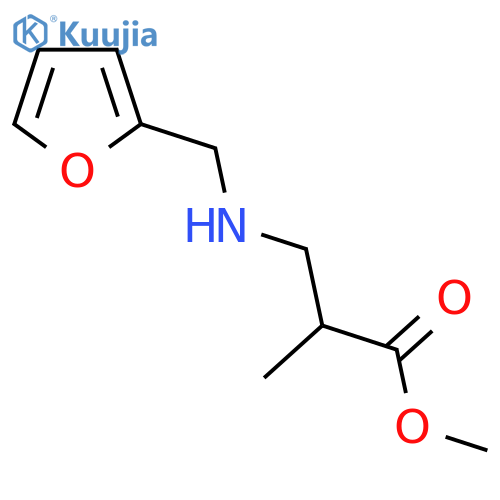 Methyl 3-[(furan-2-ylmethyl)amino]-2-methylpropanoate structure