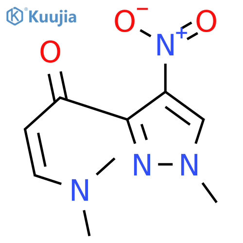 3-(dimethylamino)-1-(1-methyl-4-nitro-1H-pyrazol-3-yl)prop-2-en-1-one structure