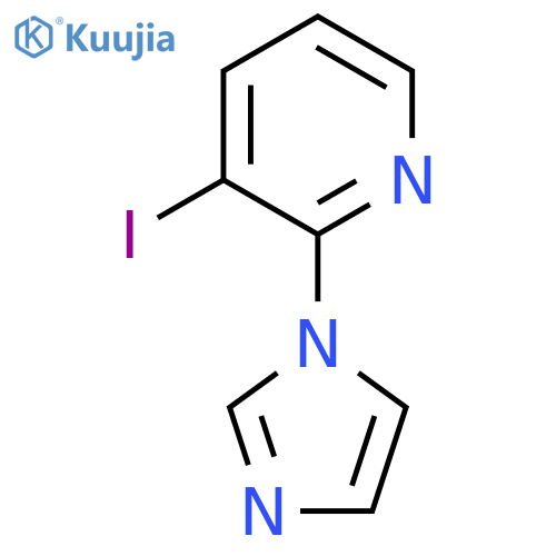 2-(1H-Imidazol-1-yl)-3-iodopyridine structure