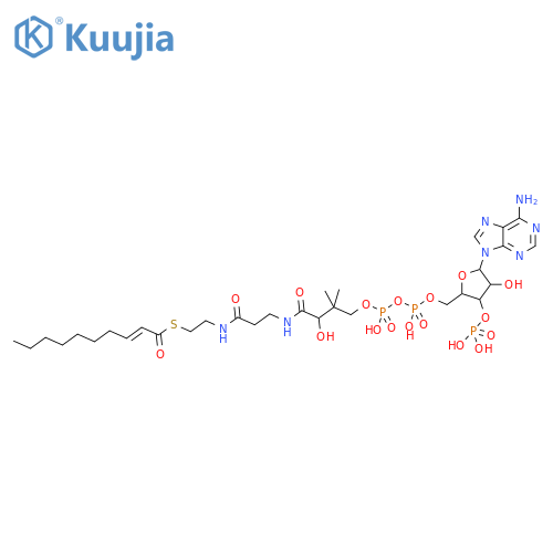 Coenzyme A, S-(2E)-2-decenoate structure