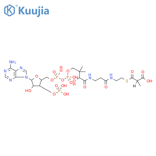 Coenzyme A, S-(hydrogen methylpropanedioate-d) (9CI) structure