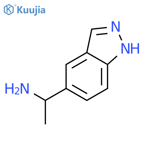 1-(1H-Indazol-5-yl)ethan-1-amine structure