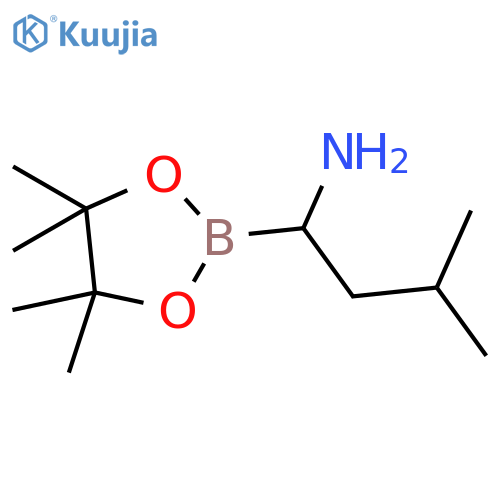 1,3,2-Dioxaborolane-2-methanamine, 4,4,5,5-tetramethyl-alpha-(2-methylpropyl)-, (+-)- structure