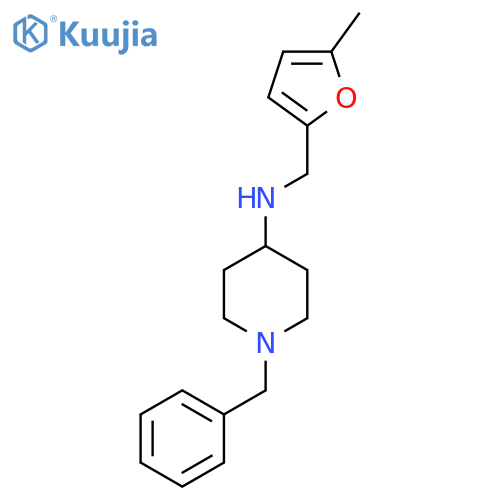 1-Benzyl-N-[(5-methyl-2-furyl)methyl]piperidin-4-amine structure