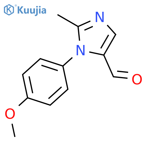 1-(4-methoxyphenyl)-2-methyl-1H-Imidazole-5-carboxaldehyde structure