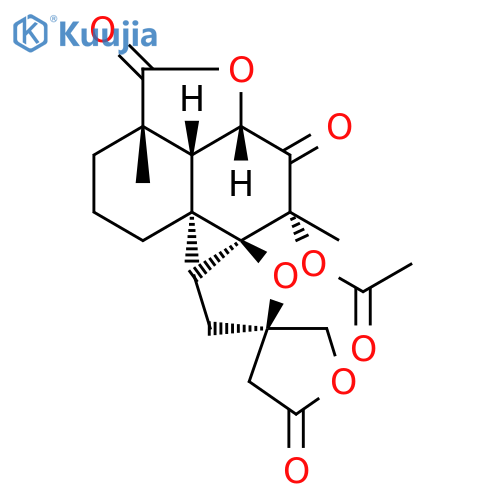 Dispiro[furan-3(2H),2'(5'H)-furan-5',6''-[6H]naphtho[1,8-bc]furan]-2'',5,8''(2''aH,4H,7''H)-trione,7''-(acetyloxy)octahydro-2''a,5''a,7''-trimethyl-, (2'R,2''aS,5'S,5''aS,7''R,8''aS,8''bR)-(9CI) structure