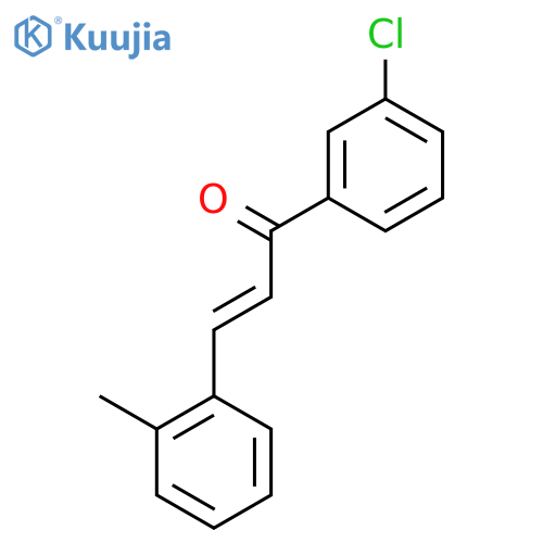 (E)-1-(3-Chlorophenyl)-3-(2-methylphenyl)prop-2-en-1-one structure