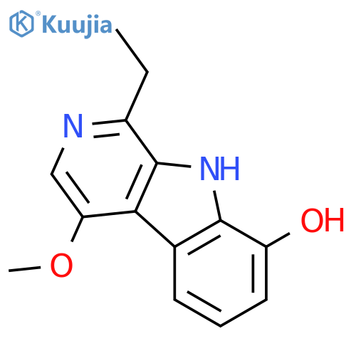 9H-Pyrido[3,4-b]indol-8-ol,1-ethyl-4-methoxy- structure