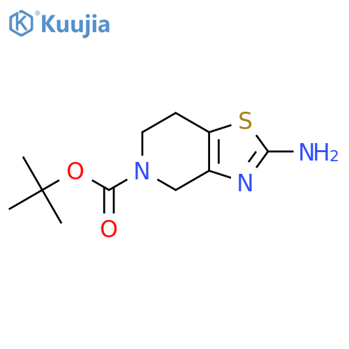 2-Amino-6,7-dihydro-4H-thiazolo4,5-cpyridine-5-carboxylic Acid tert-Butyl Ester structure