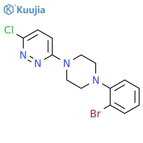 Pyridazine, 3-[4-(2-bromophenyl)-1-piperazinyl]-6-chloro- structure