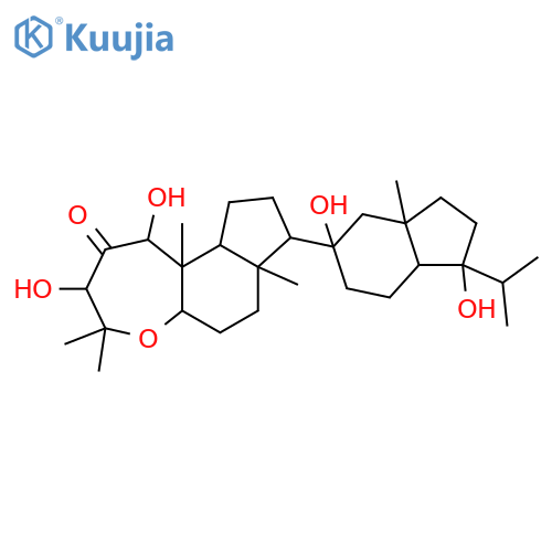 2H-Indeno[5,4-b]oxepin-2-one, dodecahydro-1,3-dihydroxy-4,4,7a,10b-tetramethyl-8-[octahydro-1,5-dihydroxy-3a-methyl-1-(1-methylethyl)-1H-inden-5-yl]- (9CI) structure