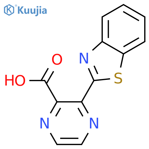 3-(1,3-Benzothiazol-2-yl)pyrazine-2-carboxylic acid structure