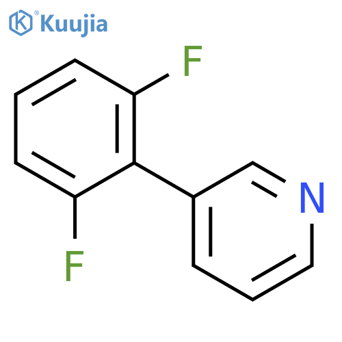 Pyridine, 3-(2,6-difluorophenyl)- structure