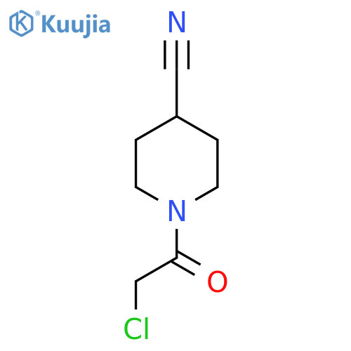1-(2-chloroacetyl)piperidine-4-carbonitrile structure