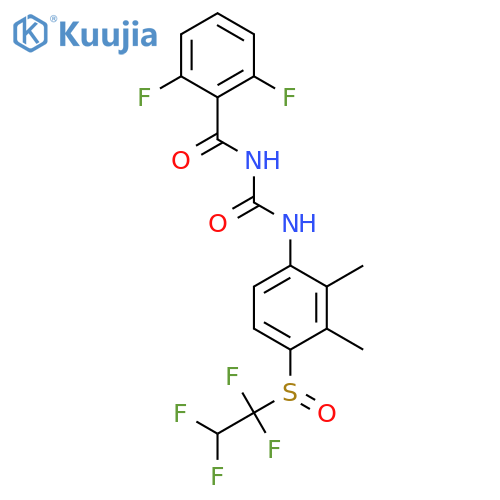 Benzamide,N-[[[2,3-dimethyl-4-[(1,1,2,2-tetrafluoroethyl)sulfinyl]phenyl]amino]carbonyl]-2,6-difluoro- structure
