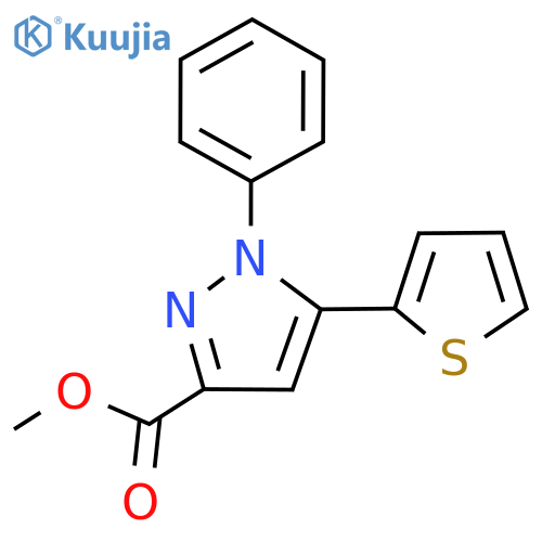 Methyl 1-phenyl-5-(2-thienyl)-1H-pyrazole-3-carboxylate structure