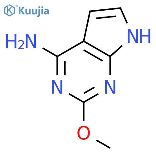 2-Methoxy-7H-pyrrolo[2,3-d]pyrimidin-4-amine structure