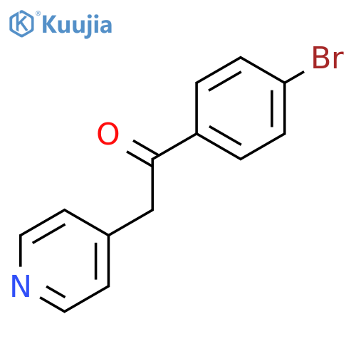 1-(4-Bromophenyl)-2-(4-pyridinyl)-ethanone structure